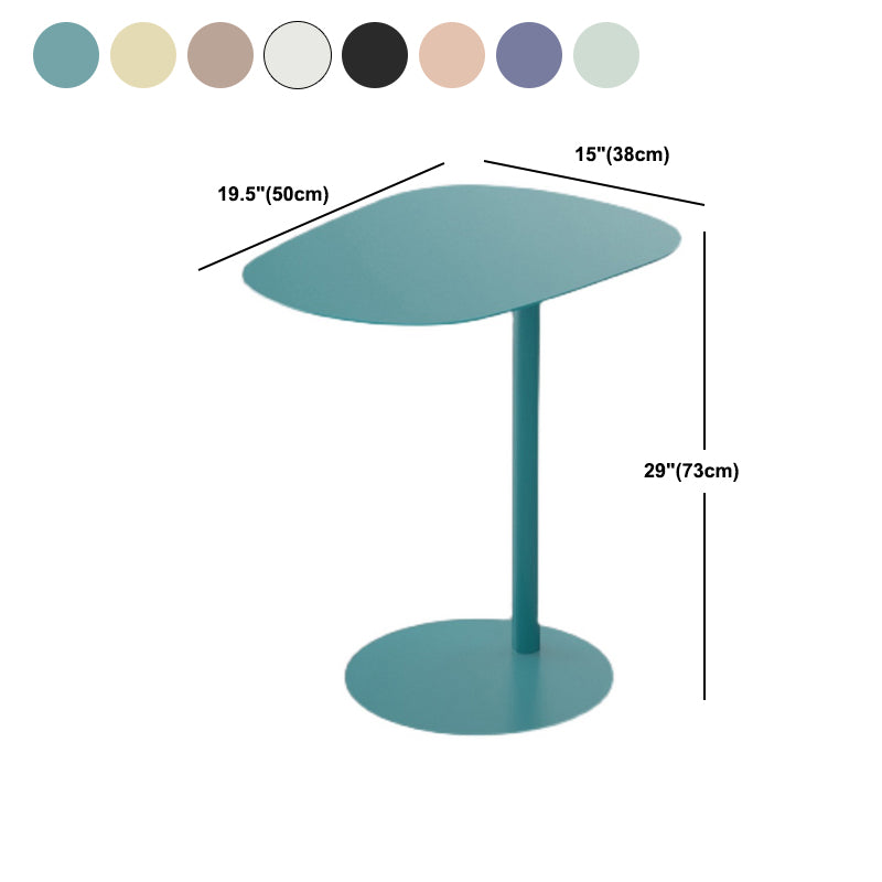 Mid-Century Side End Table Pedestal Naturally Shaped End Table