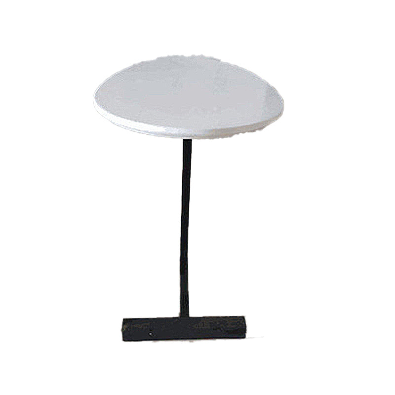 Nordic C Side Table Round Minimalist Solid Wood End Table for Living Room