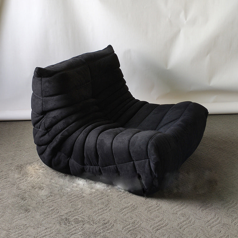 Modern Style Deerskin Velvet without HandrailsParsons Chair with Fixed Backrest