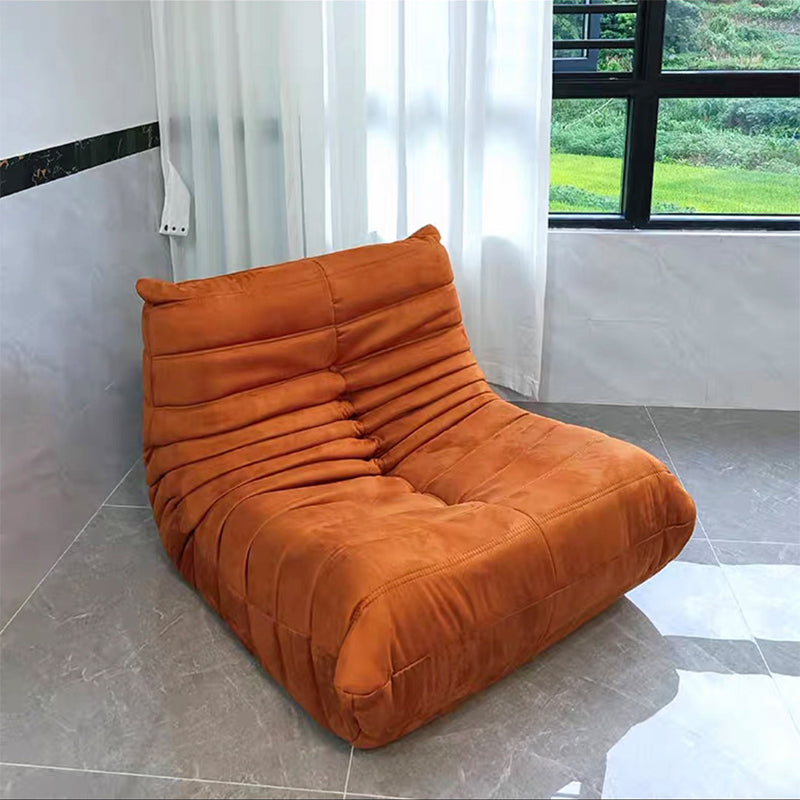 Modern Style Deerskin Velvet without HandrailsParsons Chair with Fixed Backrest