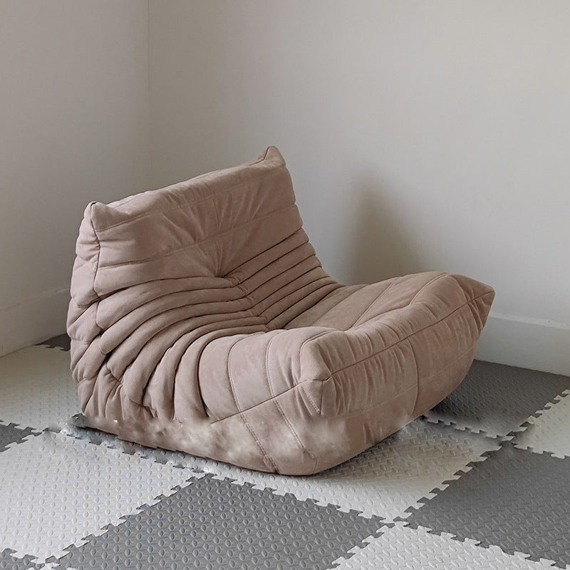 Modern Style Deerskin Velvet without HandrailsParsons Chair with Fixed Backrest