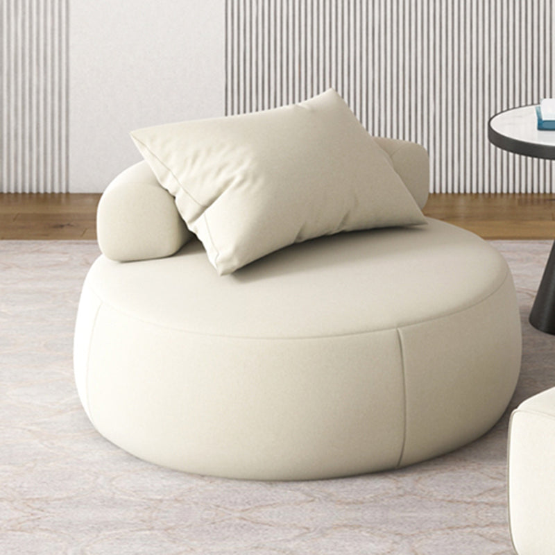 33.5"/39.3" Wide Armless Pillow Back Slipper Chair for Bedroom