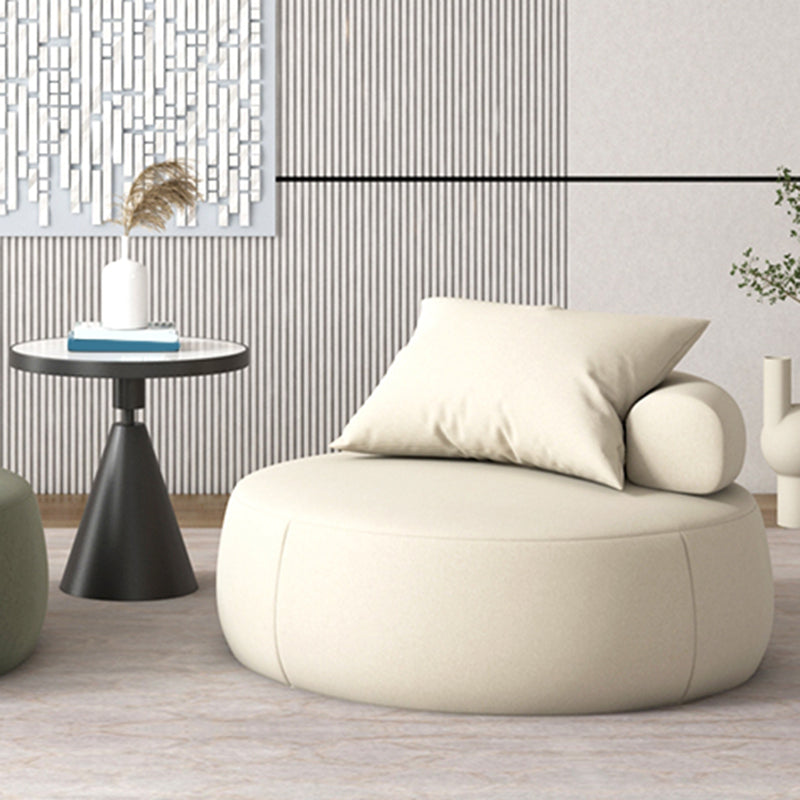 33.5"/39.3" Wide Armless Pillow Back Slipper Chair for Bedroom