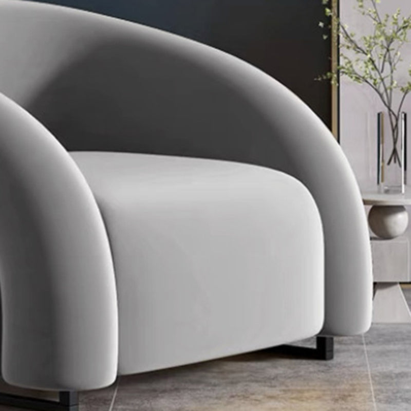 33.07" Wide Scandinavian Style Single Sofa Chair Microfiber Arm Chair