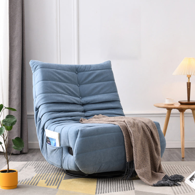 34.6"Wide Swivel Slipper Chair, Tight Back Armless Single Chair for Bedroom