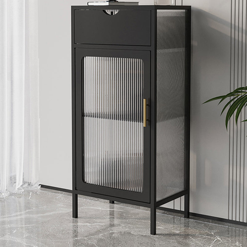 Contemporary 1 - Door Accent Cabinet, Rectangle Cabinet with 1 Drawer