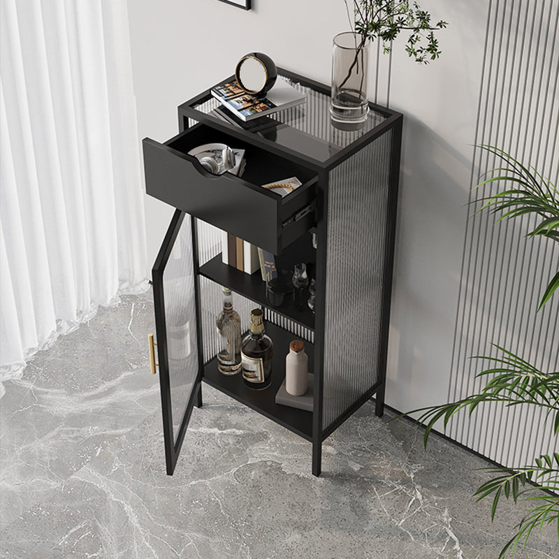 Contemporary 1 - Door Accent Cabinet, Rectangle Cabinet with 1 Drawer