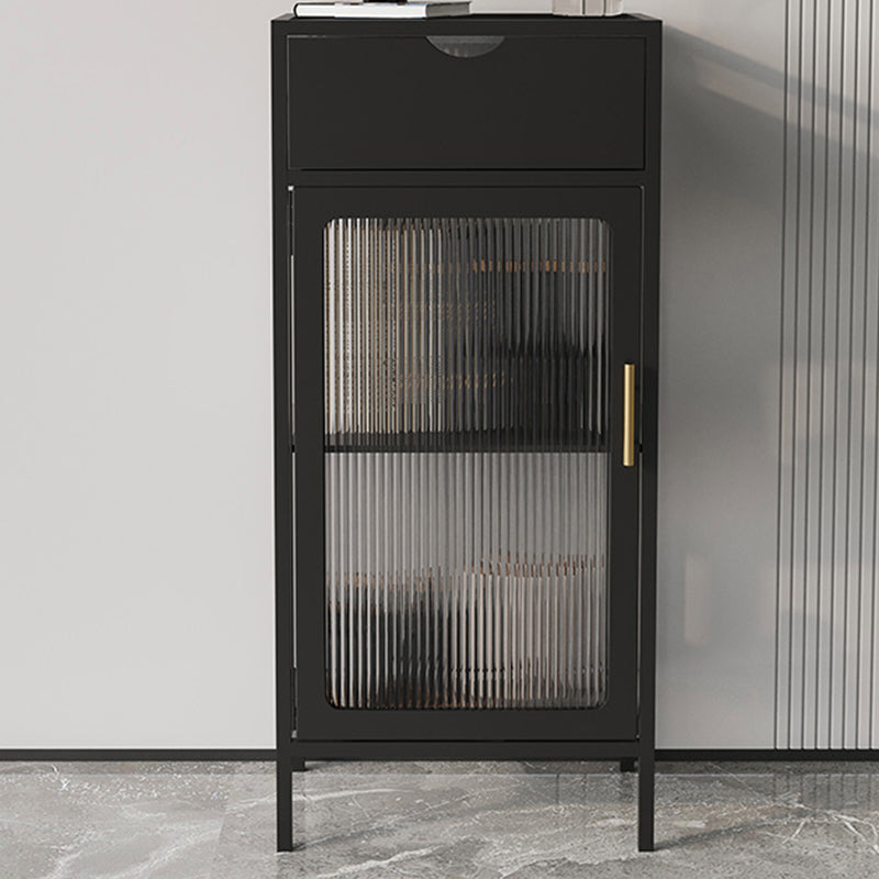 Contemporary 1 - Door Accent Cabinet, Rectangle Cabinet with 1 Drawer