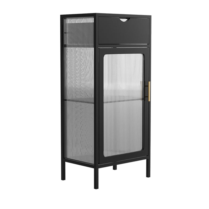 Contemporary 1 - Door Accent Cabinet, Rectangle Cabinet with 1 Drawer