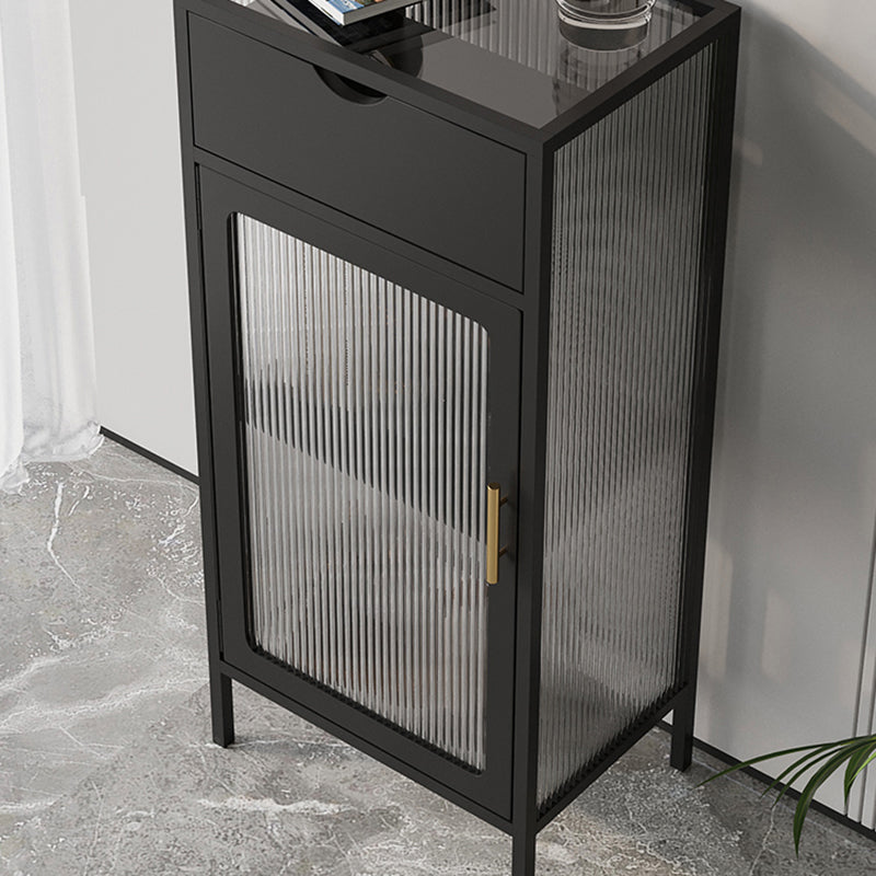 Contemporary 1 - Door Accent Cabinet, Rectangle Cabinet with 1 Drawer