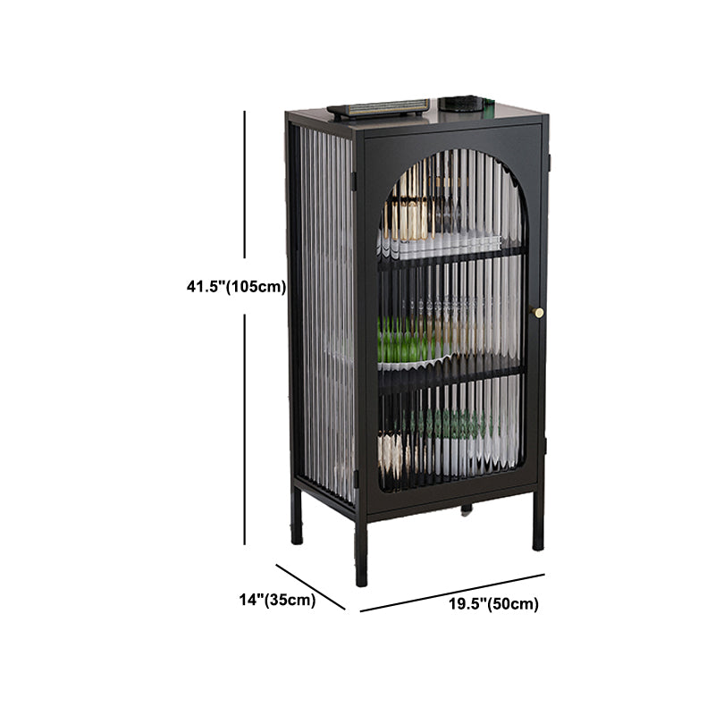 Contemporary 1 - Door Accent Cabinet, Rectangle Cabinet with 1 Drawer