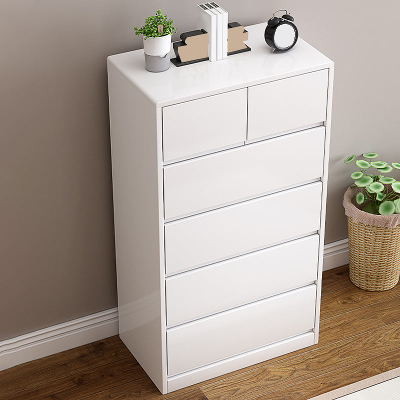 Rubberwood Accent Chest with Drawers 23.62" Long Contemporary Chest