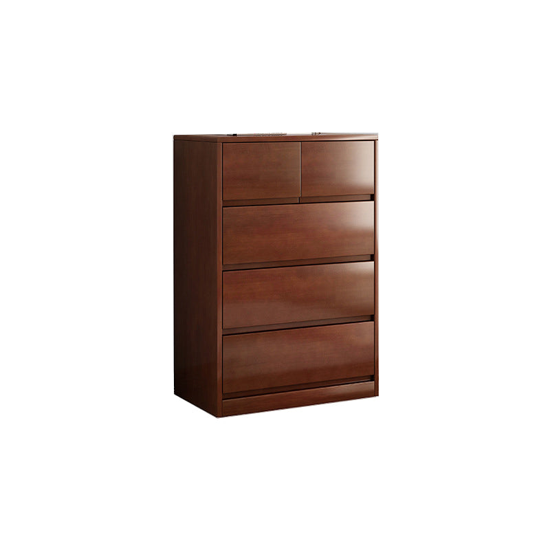 Rubberwood Accent Chest with Drawers 23.62" Long Contemporary Chest
