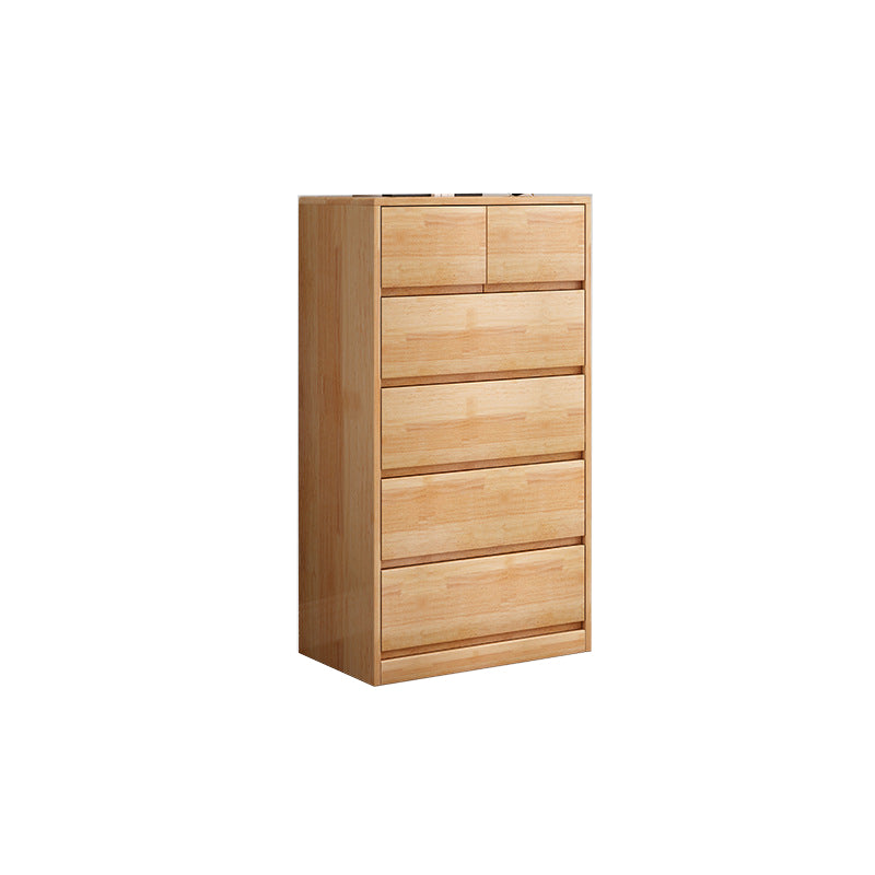 Rubberwood Accent Chest with Drawers 23.62" Long Contemporary Chest