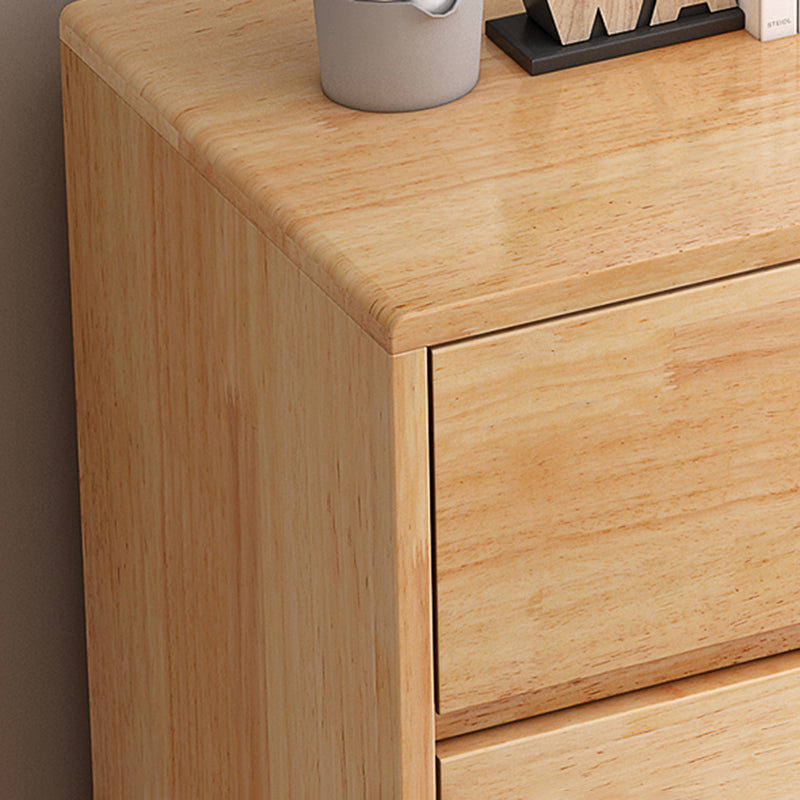 Rubberwood Accent Chest with Drawers 23.62" Long Contemporary Chest
