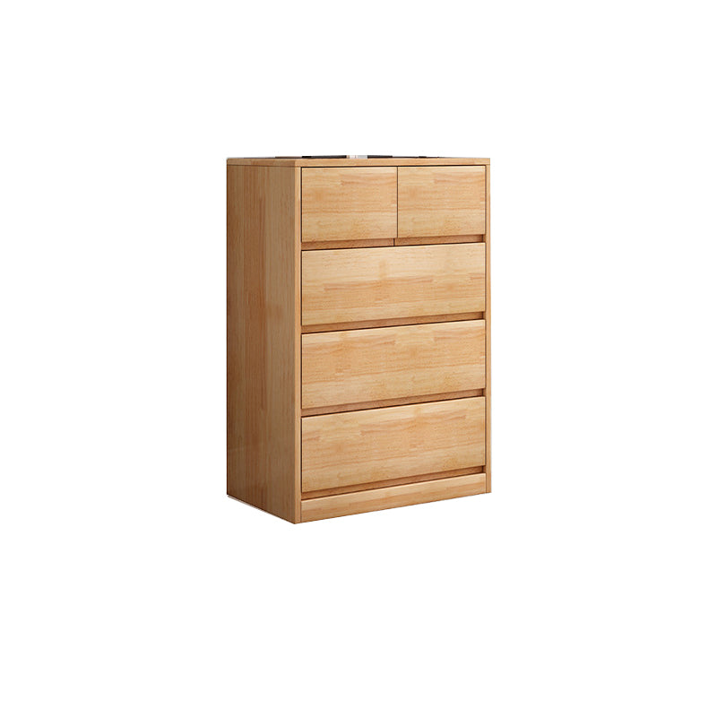 Rubberwood Accent Chest with Drawers 23.62" Long Contemporary Chest