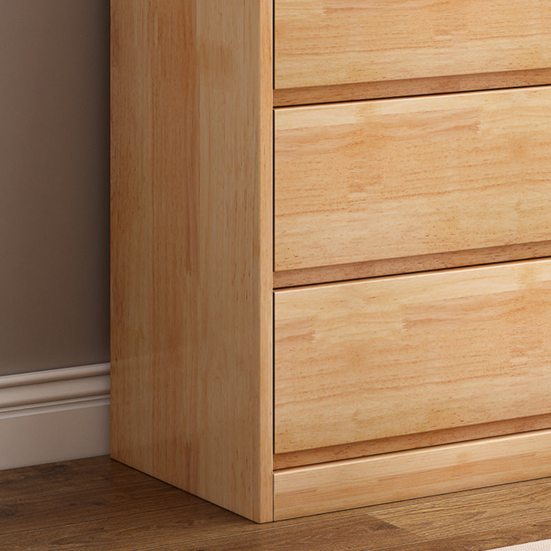 Rubberwood Accent Chest with Drawers 23.62" Long Contemporary Chest