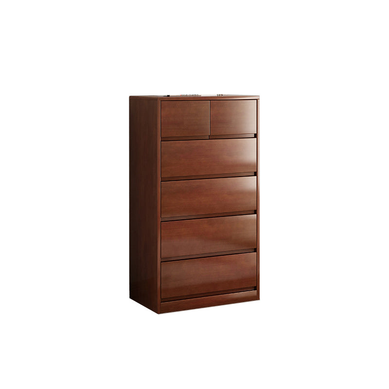 Rubberwood Accent Chest with Drawers 23.62" Long Contemporary Chest