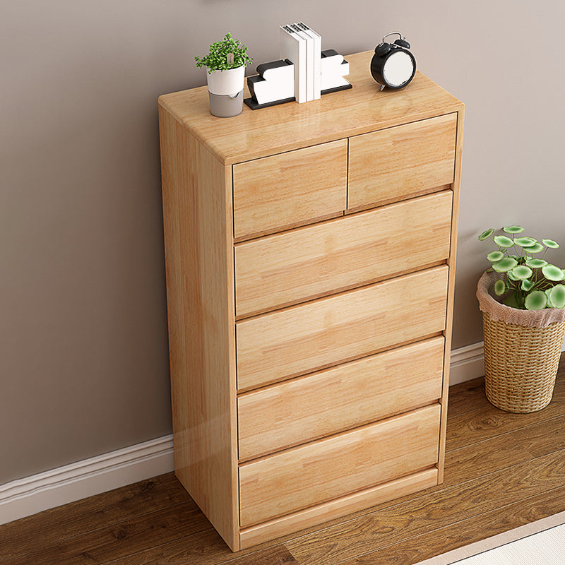 Rubberwood Accent Chest with Drawers 23.62" Long Contemporary Chest