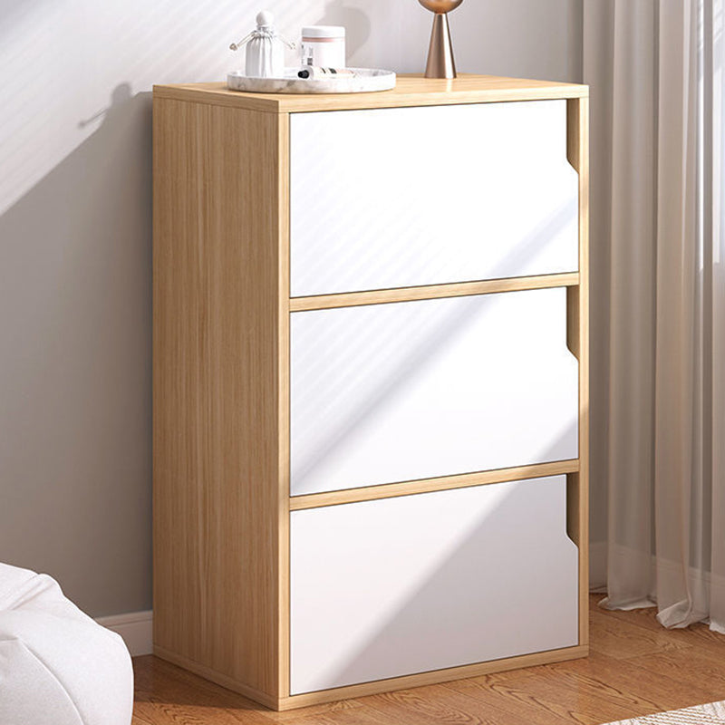 Wooden Side Cabinet with Shelves and Doors 9.44" Wide Storage Cabinet