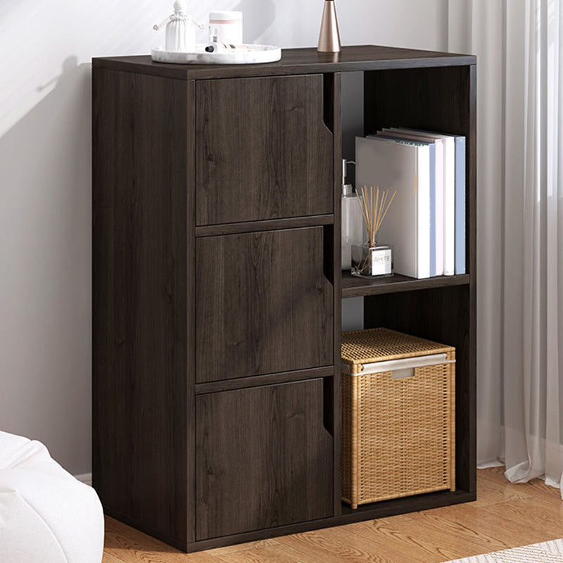 Wooden Side Cabinet with Shelves and Doors 9.44" Wide Storage Cabinet
