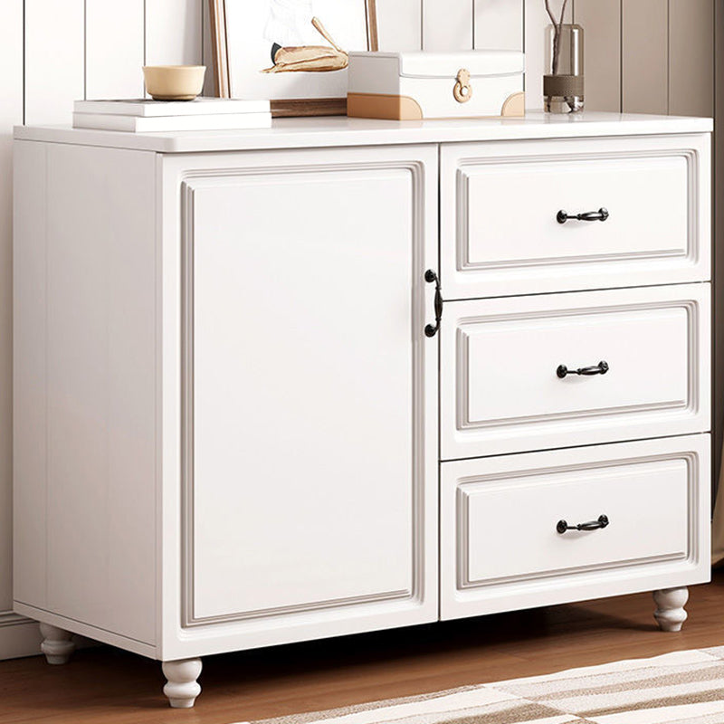 Wood  Accent Chest with Chest Bun Feet and Bar Pulls,14.96 " W