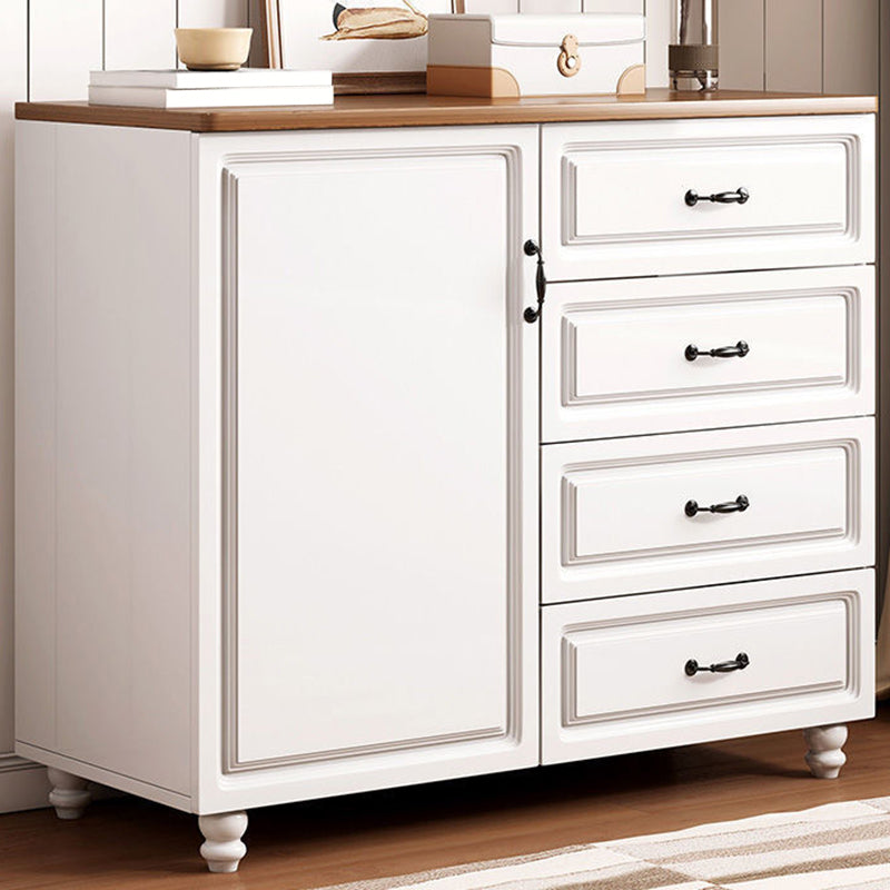 Wood  Accent Chest with Chest Bun Feet and Bar Pulls,14.96 " W