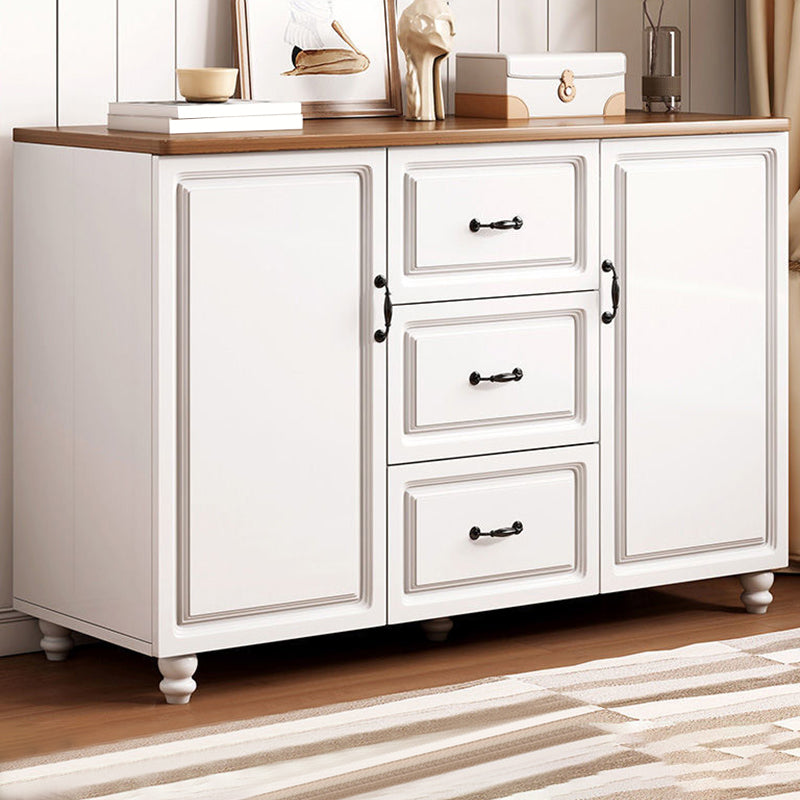 Wood  Accent Chest with Chest Bun Feet and Bar Pulls,14.96 " W