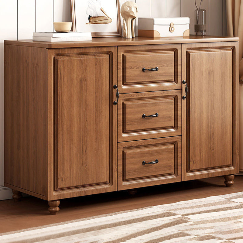 Wood  Accent Chest with Chest Bun Feet and Bar Pulls,14.96 " W
