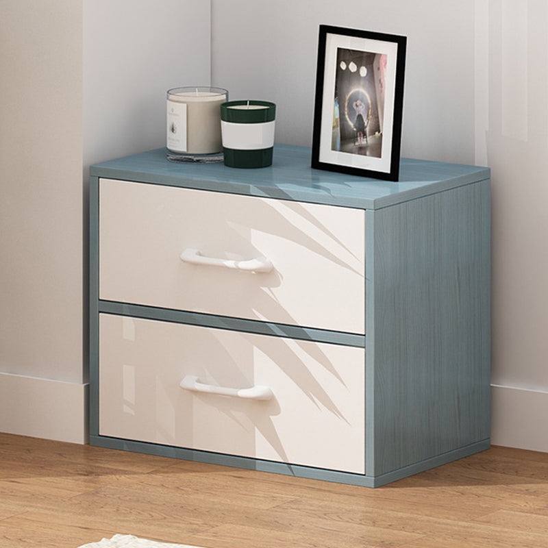Contemporary Rectangle Gloss Finish with Drawer Chest,18.9" L