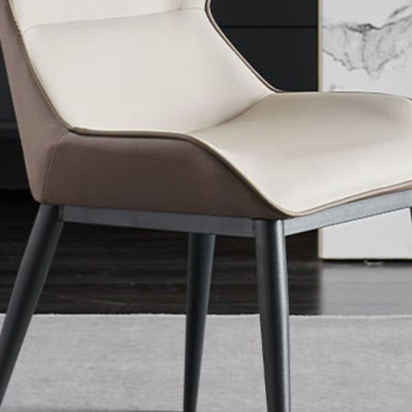 Contemporary Dining Wingback Side Chairs Arm Chair with Metal Legs for Kitchen