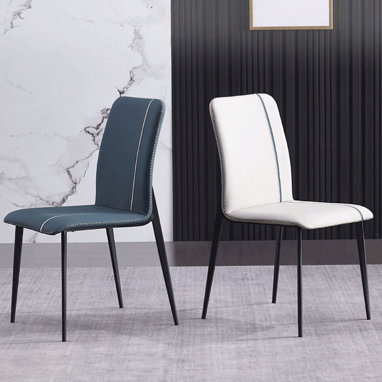 Metal Modern Indoor-Outdoor Side Chairs Parsons Dining Chair