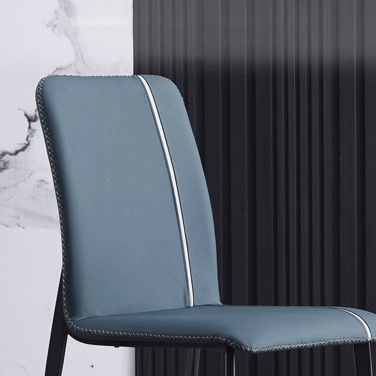 Metal Modern Indoor-Outdoor Side Chairs Parsons Dining Chair