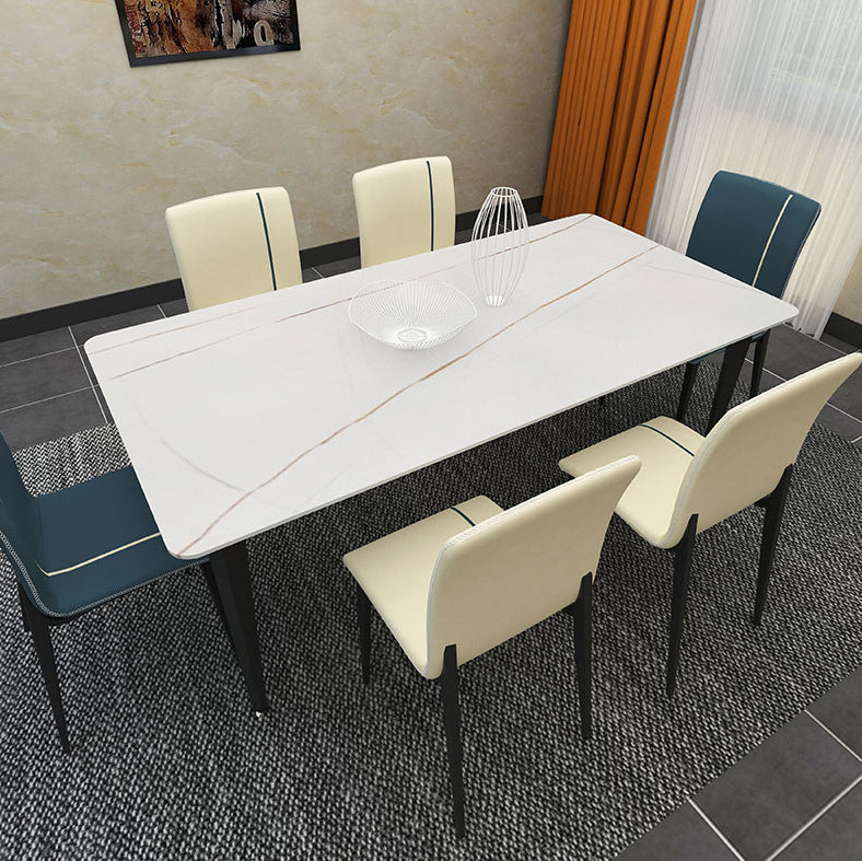 Metal Modern Indoor-Outdoor Side Chairs Parsons Dining Chair