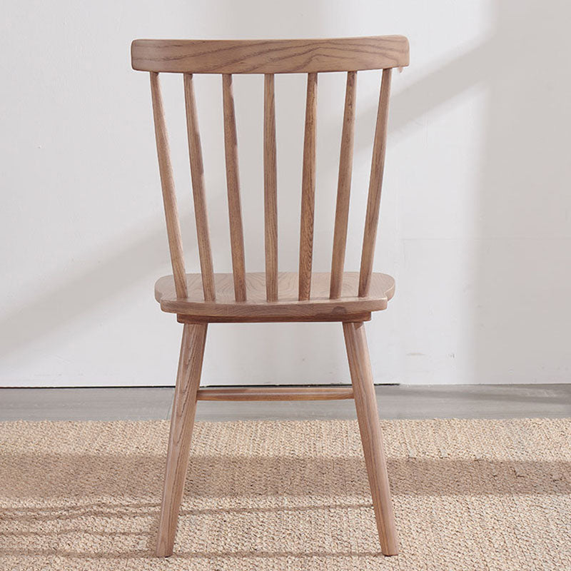 Scandinavian Armless Side Chair Wood Dining Side Chair for Home