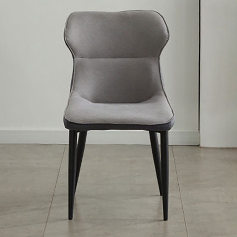 Contemporary Style Dining Chairs Arm Side Chair with Metal Legs