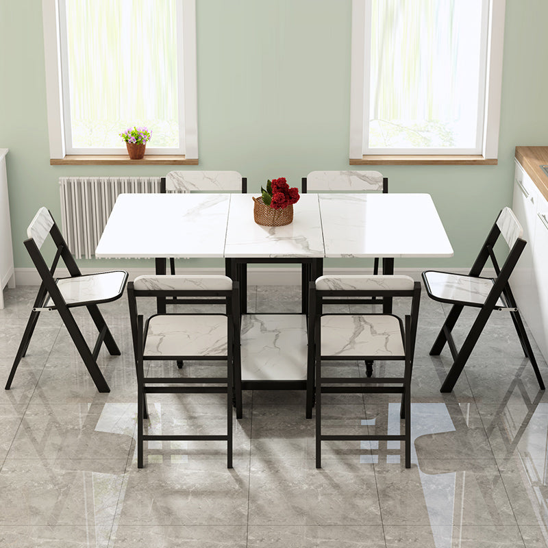 Modern Dining Set 1/2/4/5/7/9 Pcs Wood Dining Table and Chairs