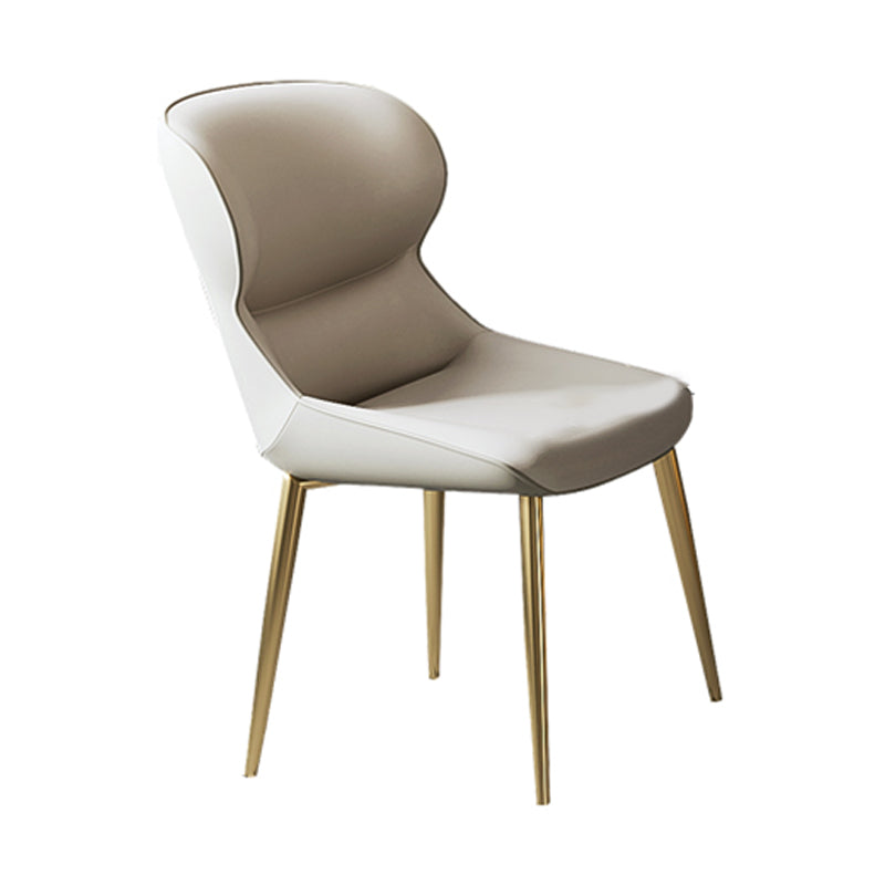 Glam Dining Table Set 1/2/5/7 Pcs Sintered Stone Dining Table with PU Leather Chairs