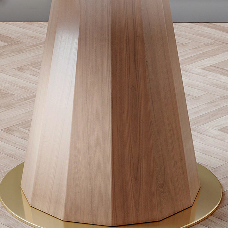 Modern Dining Table Set 1/3/4/5 Pcs Round Solid Wood Dining Table and Chairs