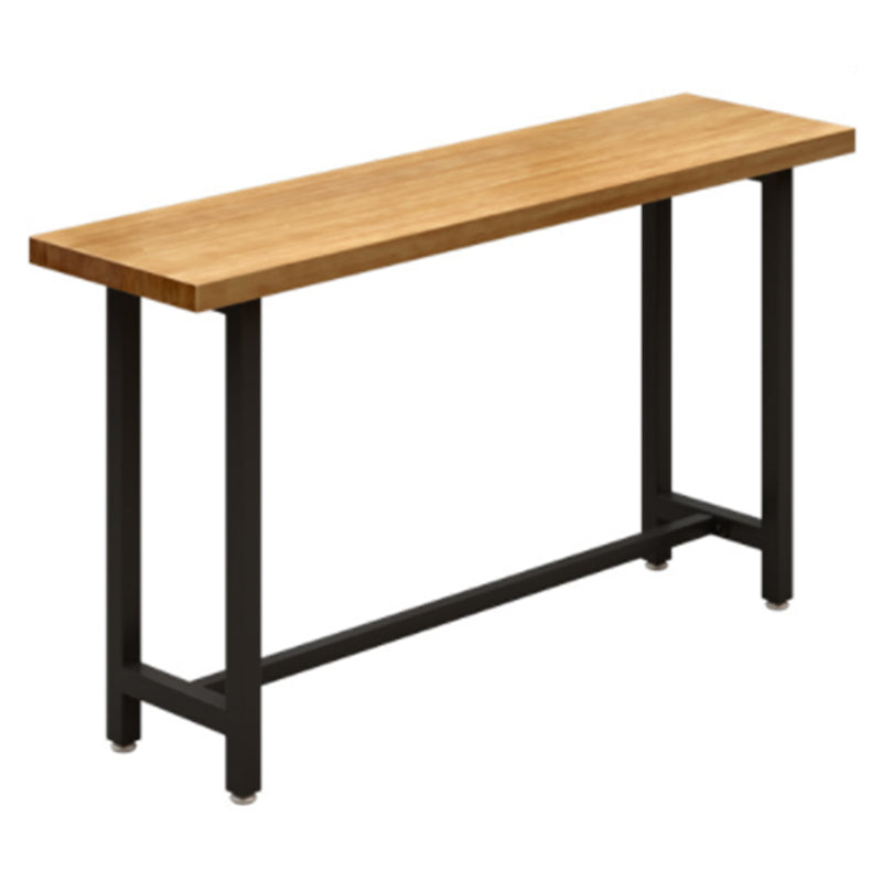 Modern 1/7 Pieces Bar Table Set Rectangle Wood Counter Table with for Milk Tea Shop