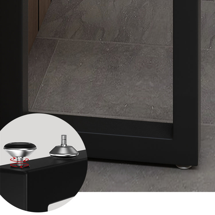 Modern 1/5 Pieces Bar Table Set Rectangle Plastic Wood Counter Table  for Courtyard