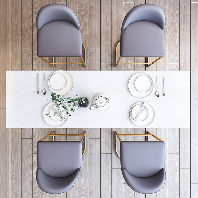 Contemporary 1/2/3/5/7 Pieces Bar Table Set Rectangle Stone Bar Table with Bar Stool