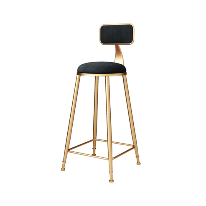 Glam 1/3 Pieces Bar Table Set Rectangle Stone Counter Table with High Stools for Cafe