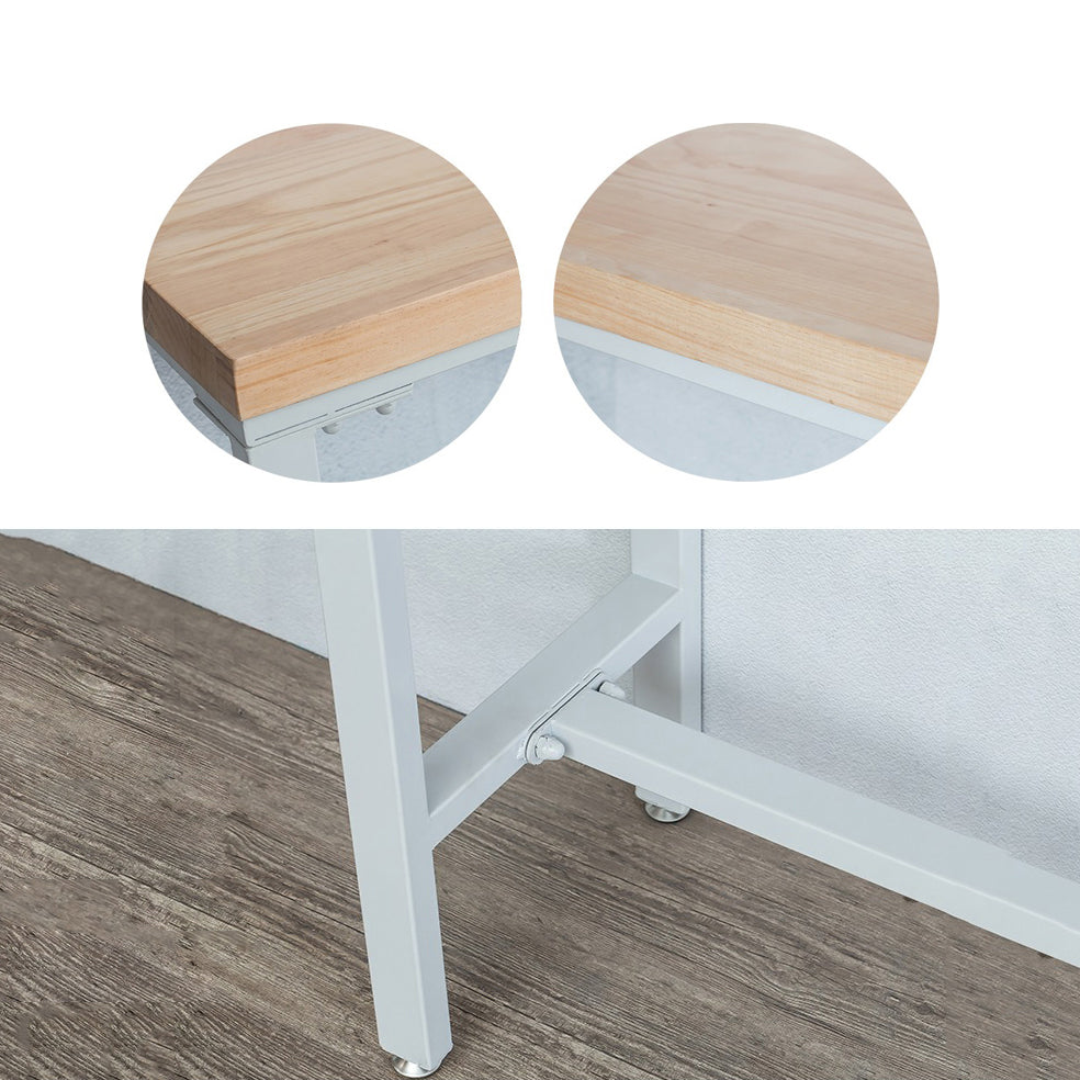 Contemporary 1/2/3 Pieces Bar Table Set Rectangle Wood Bar Table with Bar Stool