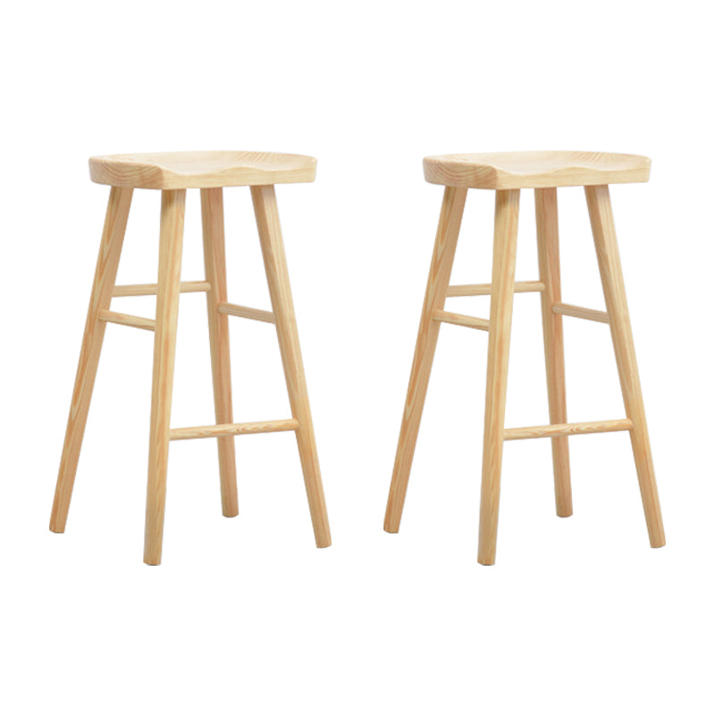 1/2 Pieces Luxurious Rectangular Pub Table Set Wooden Counter Table with Backless Stools