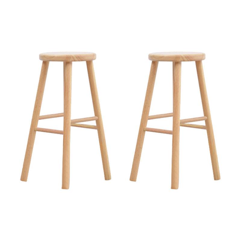 1/2 Pieces Luxurious Rectangular Pub Table Set Wooden Counter Table with Backless Stools