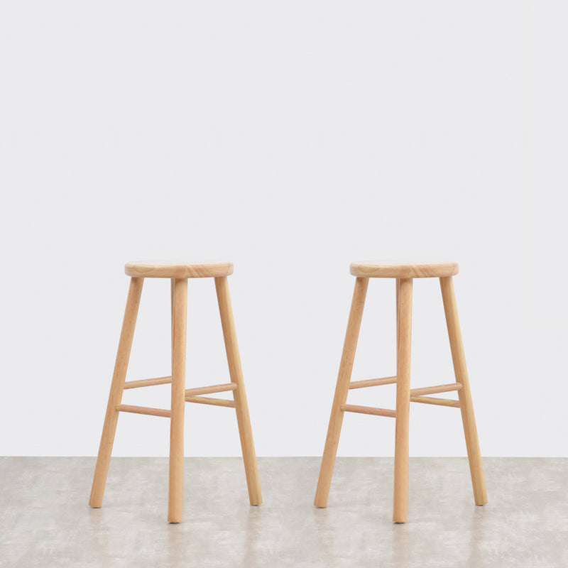 1/2 Pieces Luxurious Rectangular Pub Table Set Wooden Counter Table with Backless Stools