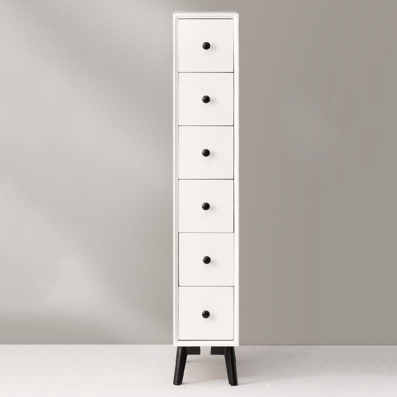 Contemporary Chest Vertical Solid Wood Lingerie Chest without Mirror