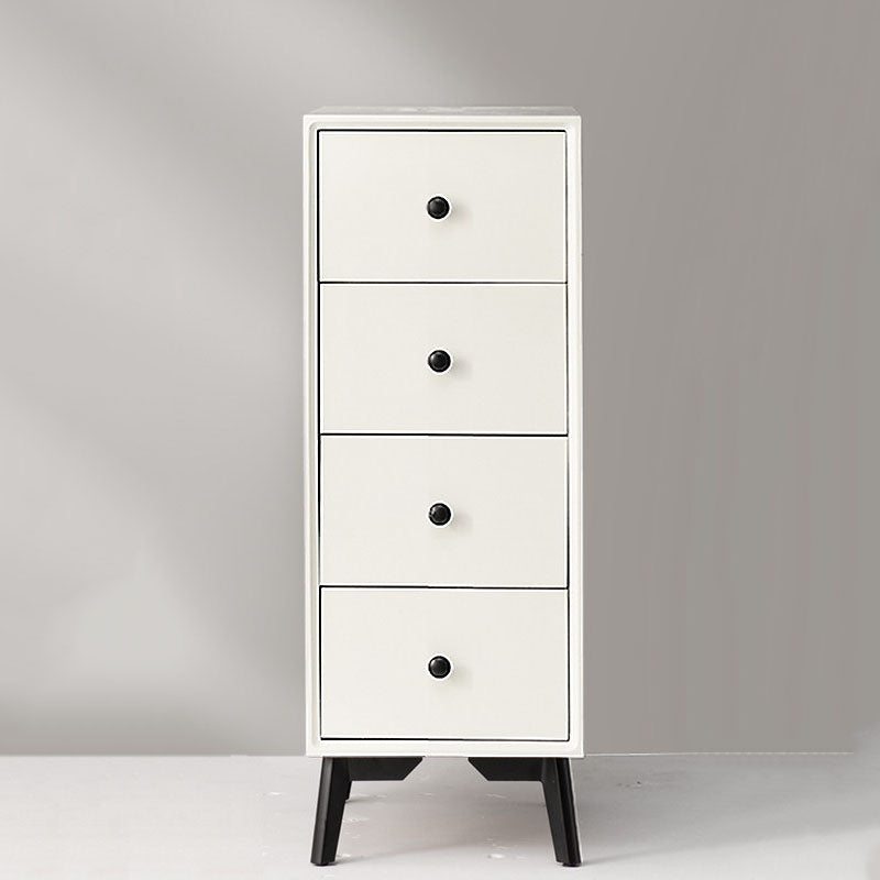 Contemporary Chest Vertical Solid Wood Lingerie Chest without Mirror