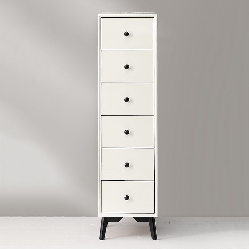 Contemporary Chest Vertical Solid Wood Lingerie Chest without Mirror